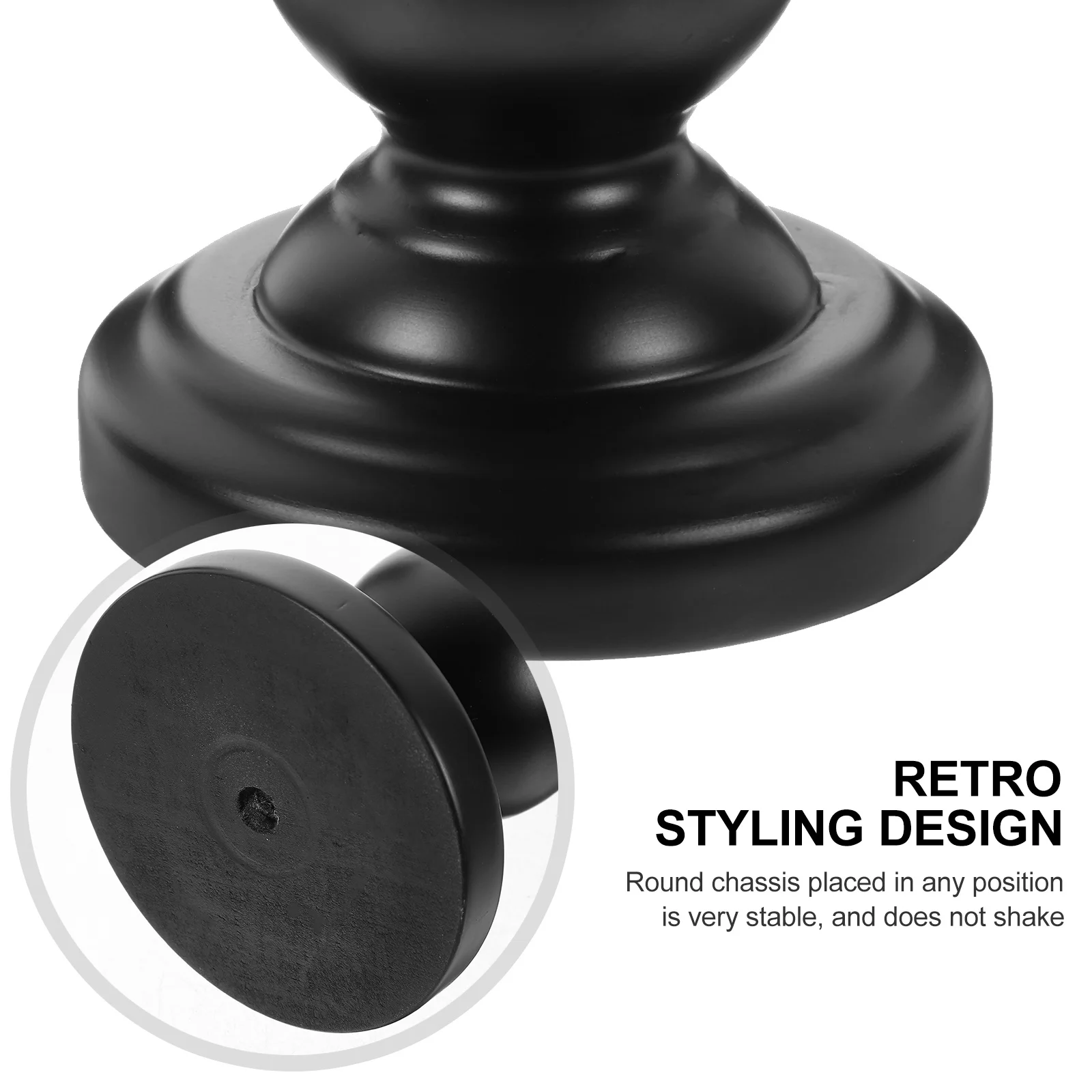 

2Pcs Vintage Style Wooden Candlestick Decor Natural Wood Texture Home Craft for Wedding Party Bedroom Living Room