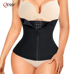 Qtree Neoprene Waist Trainer Cincher Sauna Sweat Belt Women Tummy Trimmer Corset Slimming Sheath Girdle Shaper Weight Loss Strap