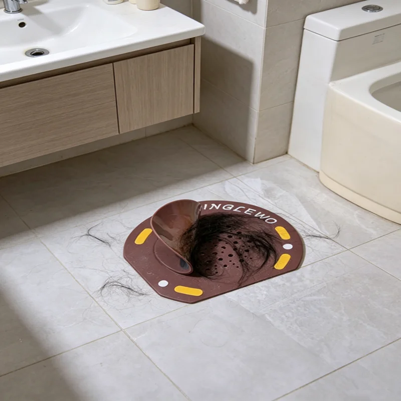 

Floor drain pad cute cartoon odor-proof floor drain insect-proof odor-proof anti-clogging kitchen bathroom floor drain pad