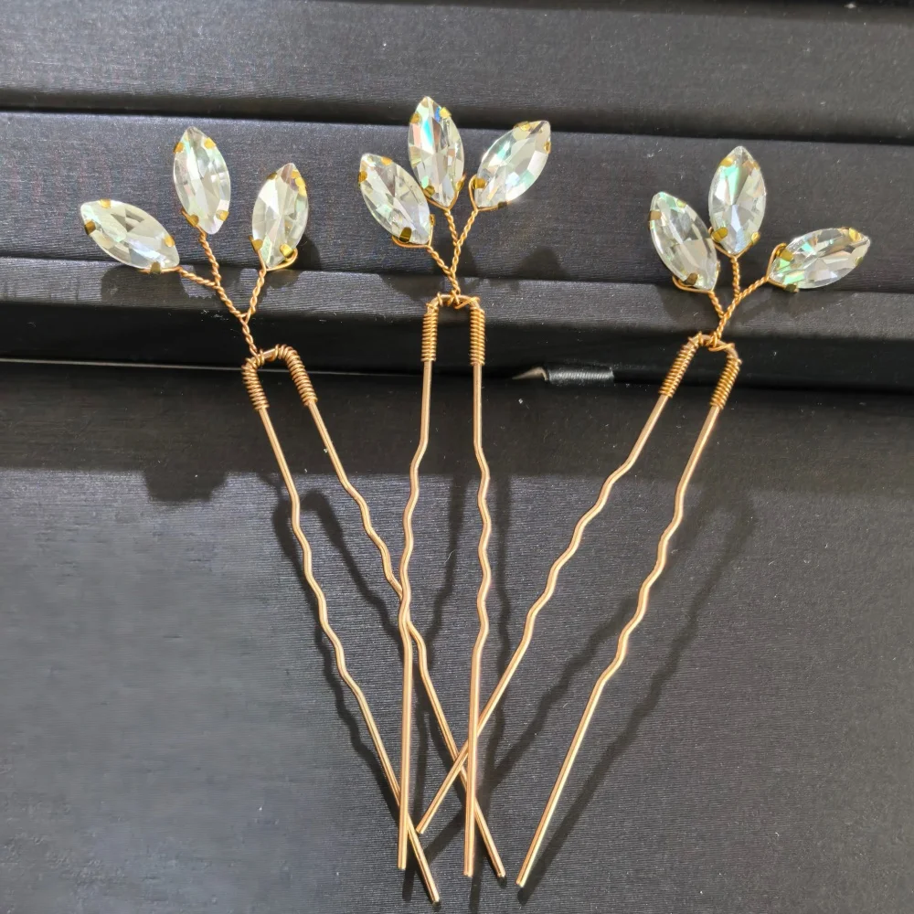 3pcs/set Pearl U-shaped Hairpins Wedding Bridal Hairstyle Design Tools Fashion Handmade Hair Clip Pins Women Hair Accessories view 4