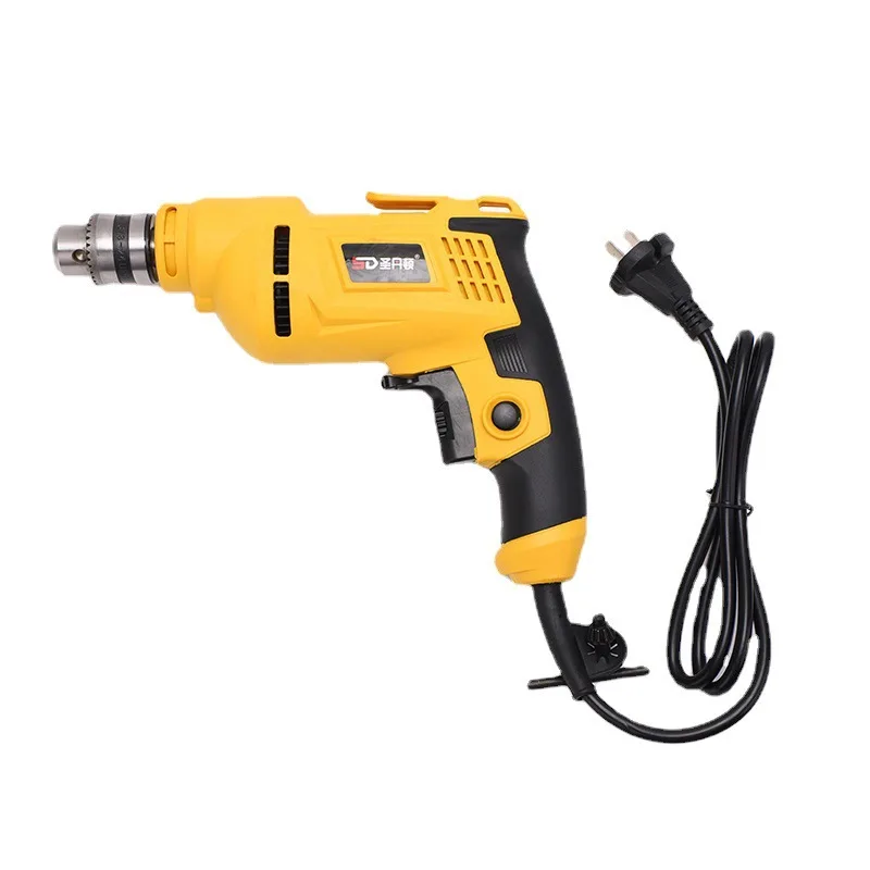 Multifunctional Household Pistol Drill 220V Speed Control Set Electric Tool Plug in Wired Pistol Drill Electric Tool