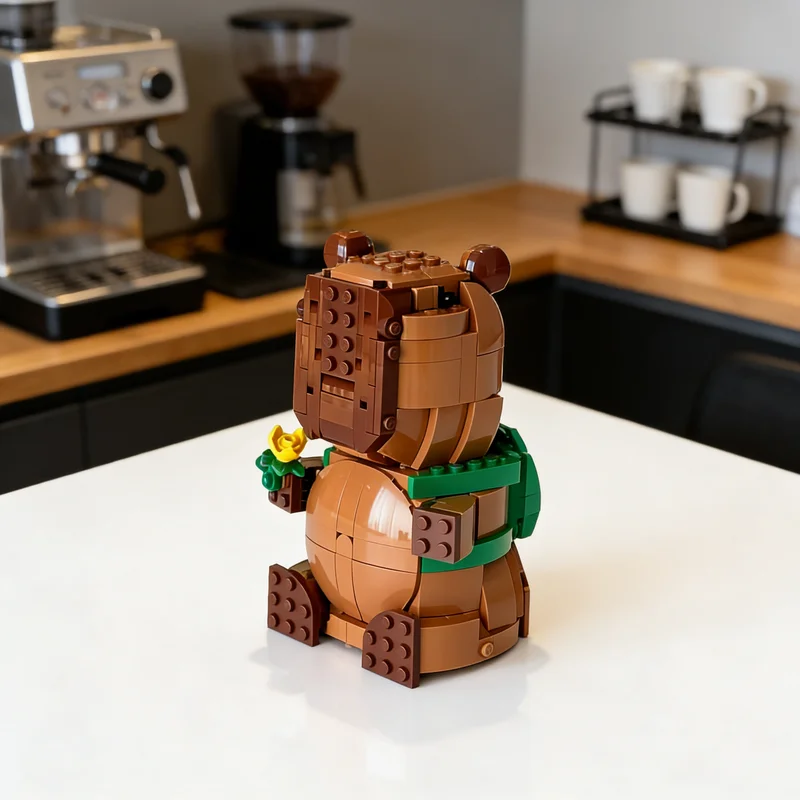 

Набор из 480 деталей MOC: Капибара-путешественница Creator 3 в 1. Конструктор. Подарок. Креативная коллекционная модель для демонстрации. Премиум-класс. Для взрослых и детей.