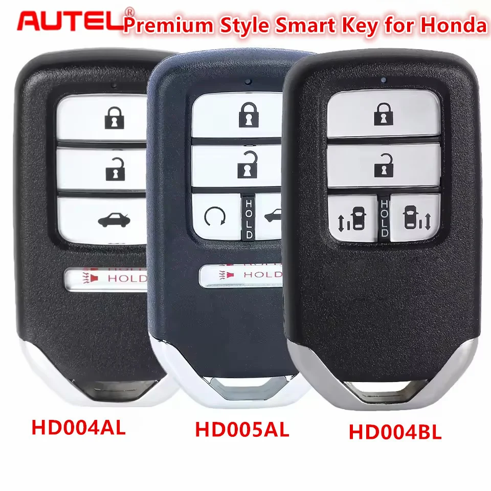 

Autel HD004AL/HD005AL/HD004BL PREMIUM Type IKEY Универсальный умный дистанционный ключ 315 МГц/433 МГц для использования Honda для KM100 IM508 IM608