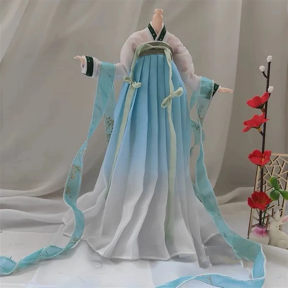 

1/6 Female Ancient Tradition Hanfu Dress Antique Outfit Suit for 12inch Anime Doll Figure Model Clothing Amine DOll Toys