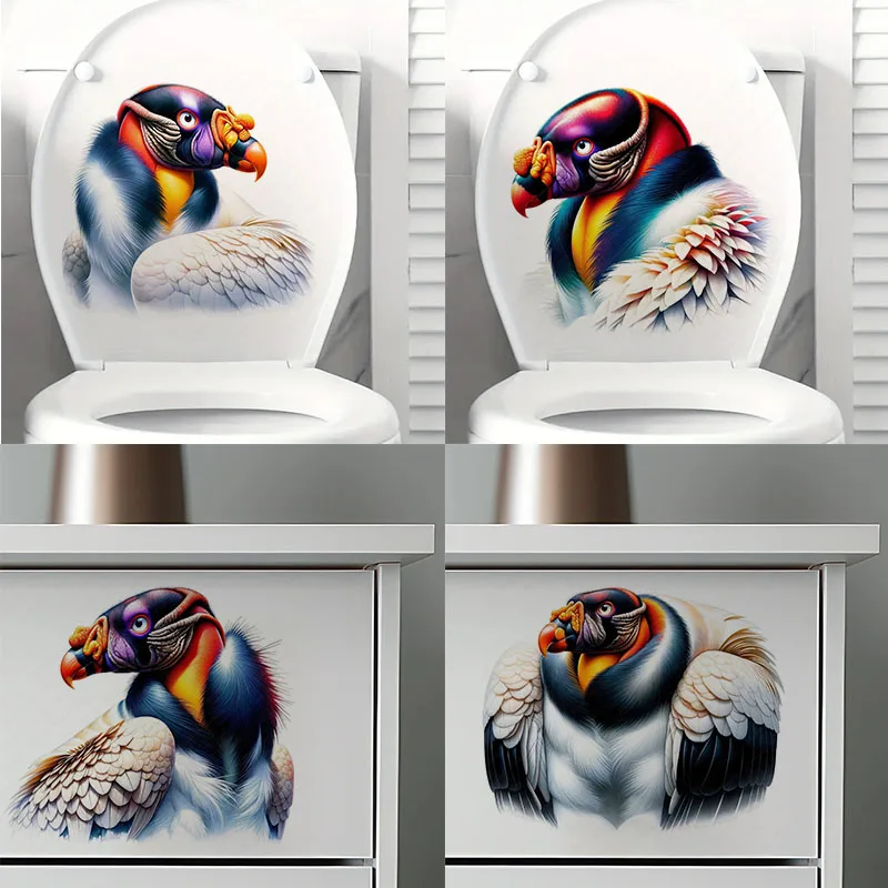 

Majestic King Vulture Toilet Stickers Decoration for Living Room, Wall, Bedroom, and Home Decor Car Decals Self-Adhesive