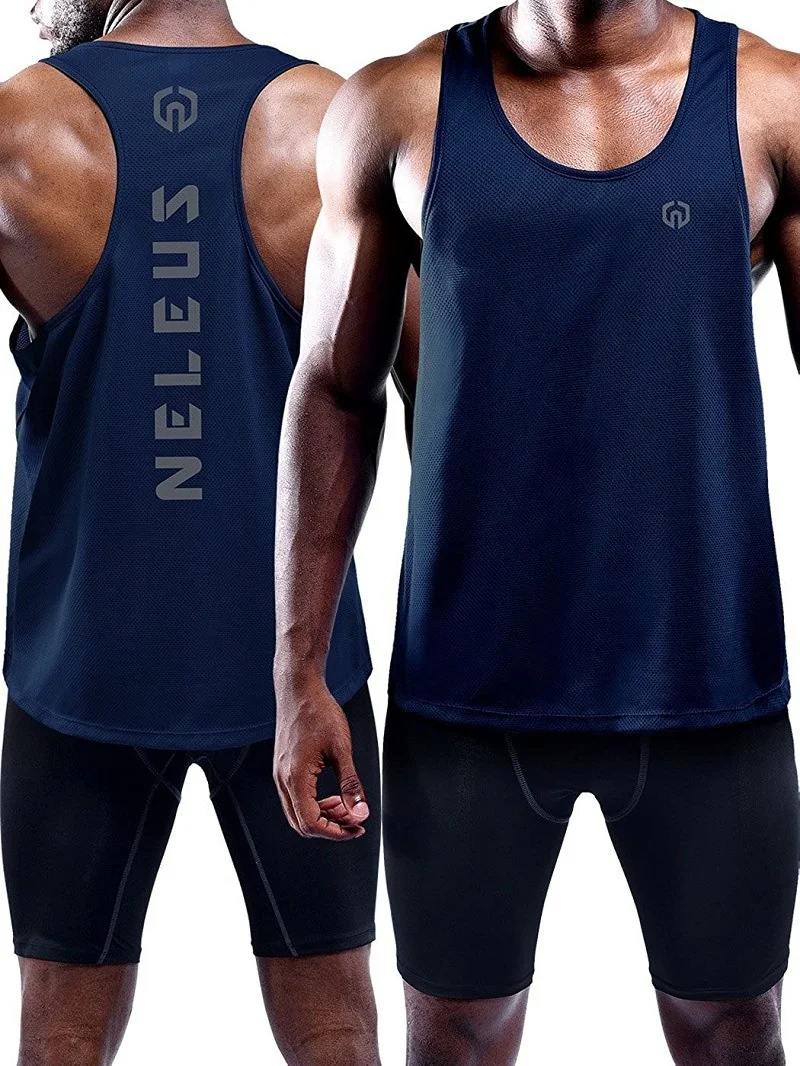 2021 Summer New Men's Fitness Tank Top Fashion Basketball Suit Casual Sports Training Loose Sleeveless Bottom Top Tank Top