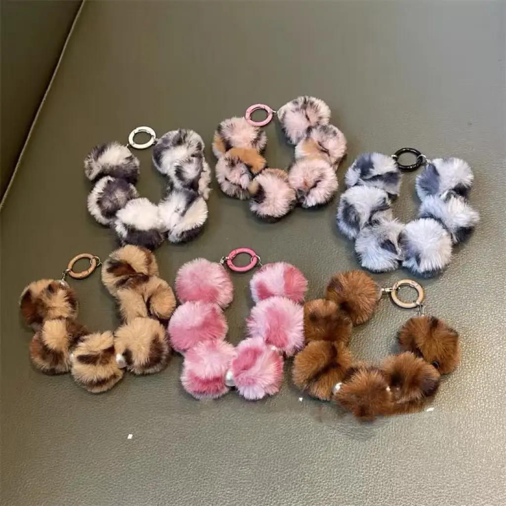 Correa de muñeca para teléfono con tarjeta deslizante para iPhone 17, auriculares Airpods, mochila escolar, botella Ins Corea, nuevo regalo novedoso, diseño de leopardo