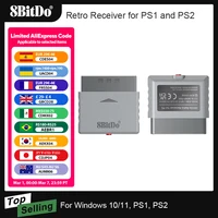 Adaptador receptor Retro 8BitDo Dongle para PS1 PS2 Windows compatible con Xbox Series/Xbox One controlador Switch PS5 PS4 Gamepad