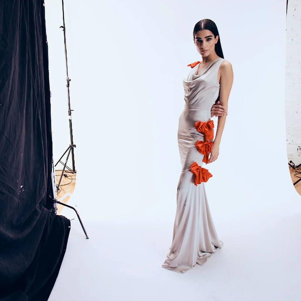 Customized Graceful Satin Mermaid 3D Bow Evening Dress High Quality Sleeveless O-neck Floor Length Party Gowns Custom Size