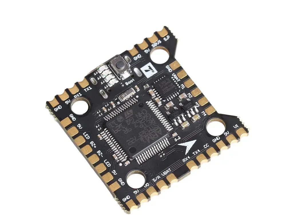 

T-MOTOR MINI Racer F7 Flight Controller 3 ~ 6S Lipo W/AT7456E OSD 4 x UART Port MCU-STM32F722RET6 20*20 мм для дрона RC FPV