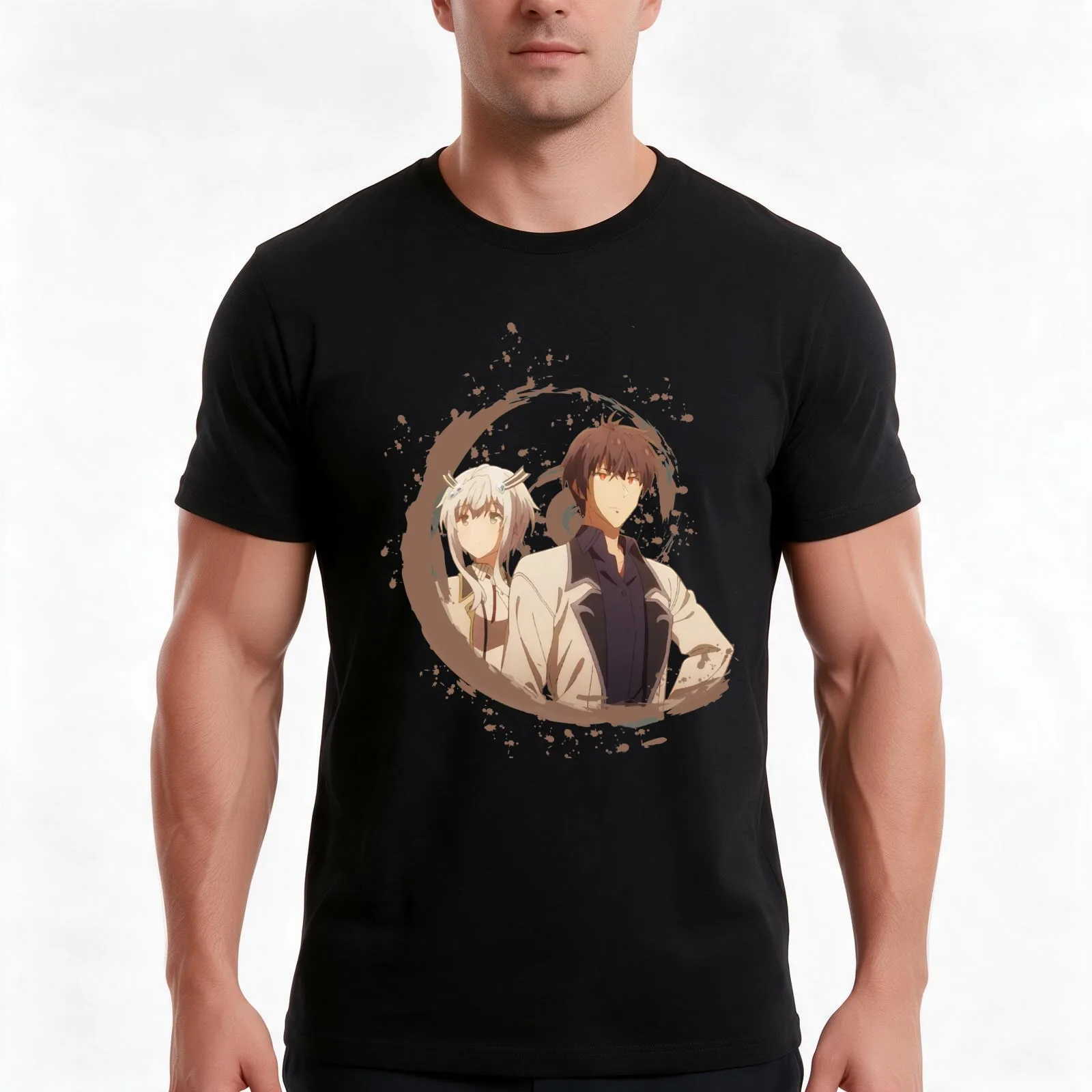 The Misfit Of Demon King Academy - Anos Voldigoad Sasha Necron Misha Necron T-Shirt Summer Casual Cotton Tee 100% Cotton