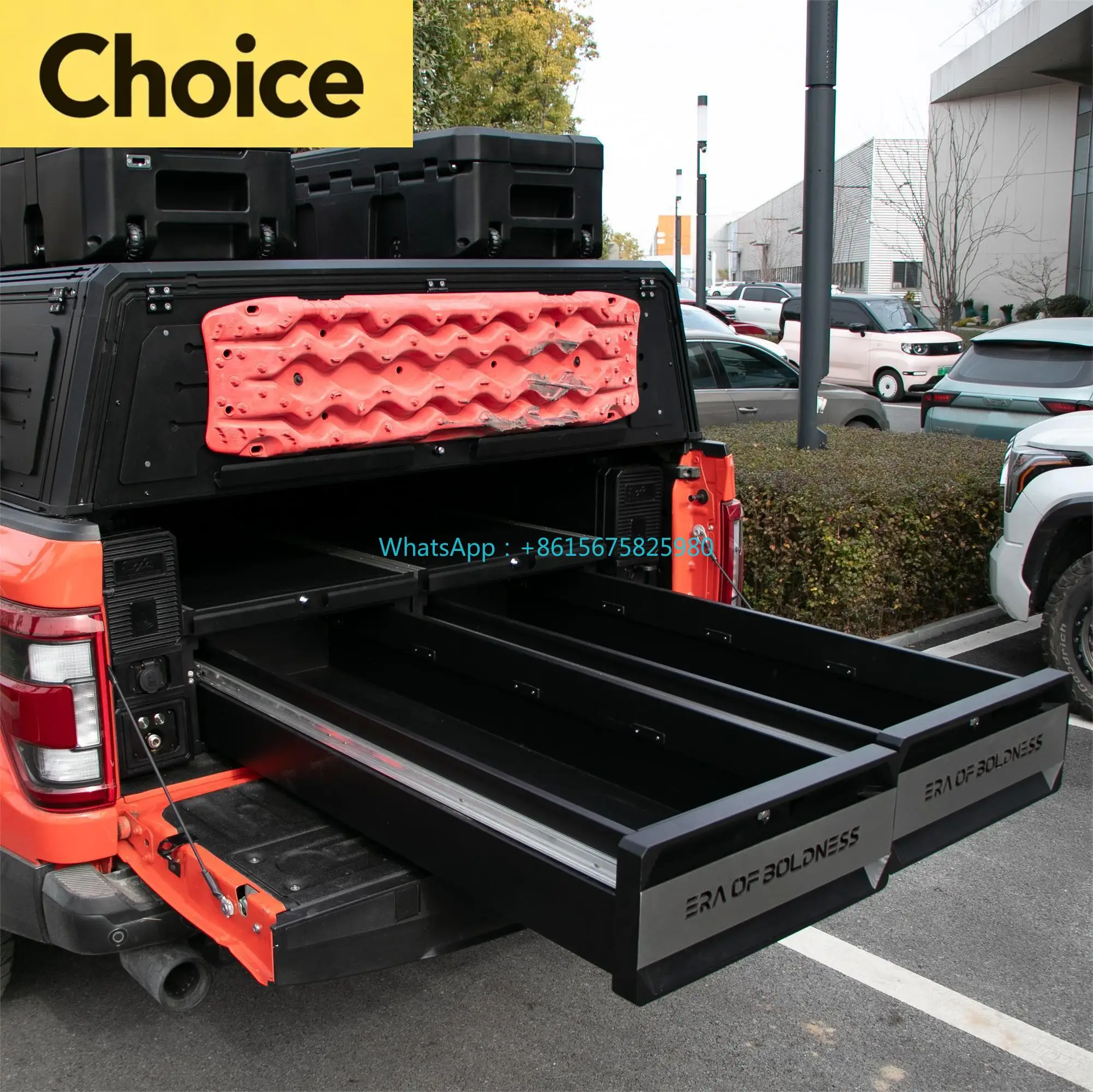 Heavy-Duty Pickup Slide Box, Truck Bed Drawer System, Lockable Storage Organizer