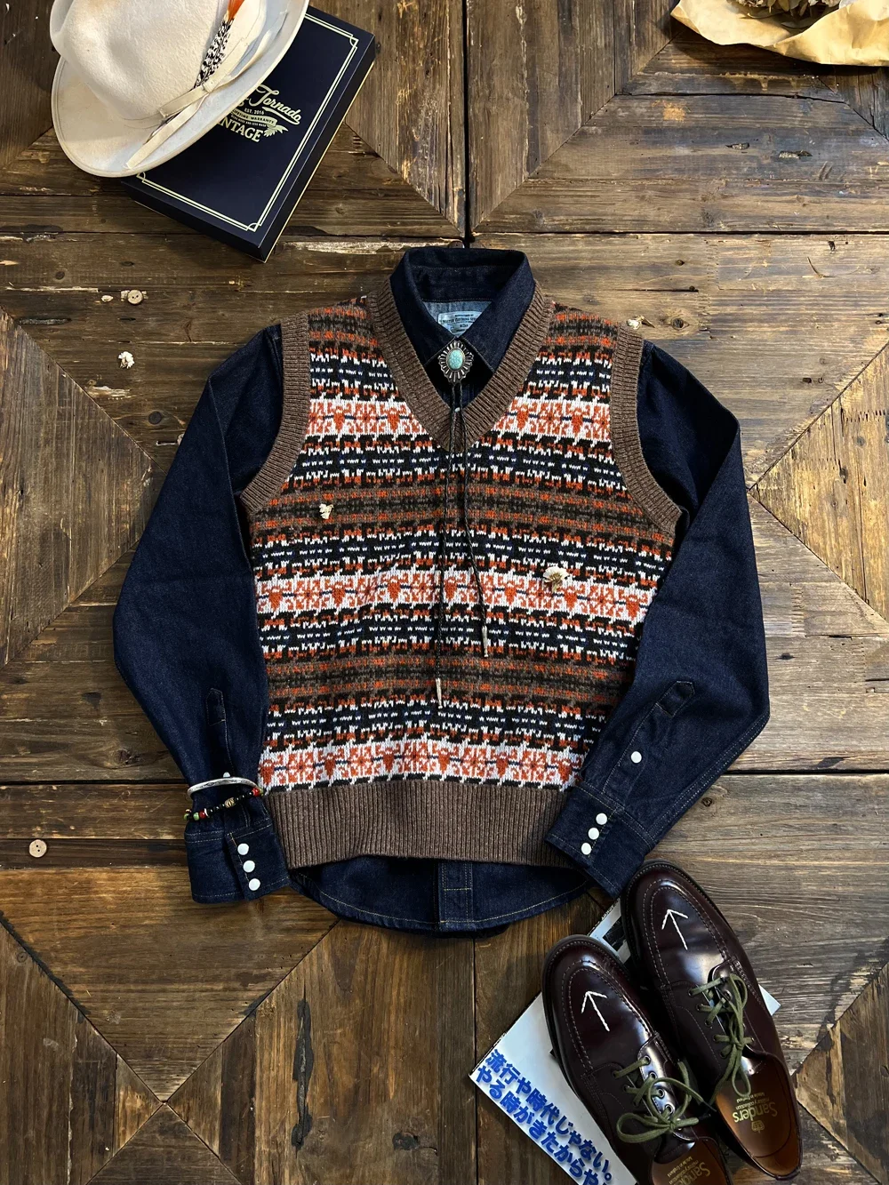 سترة سترة من قماش الجاكار المحبوكة من الصوف الأسترالي بنسبة 90% على الطراز البريطاني من Tailor Brando #5