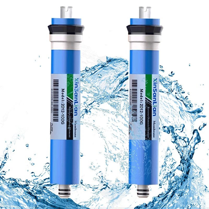 2PCS 50/75/100GPD Home Kitchen Reverse Osmosis RO Membrane Replacement Water System Filter Purifing Water