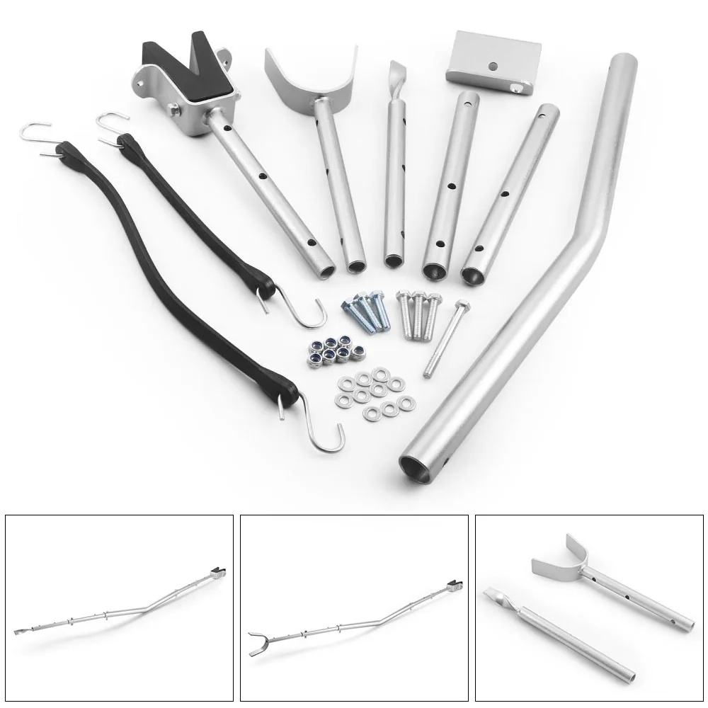 

Регулируемый от 28 до 59 дюймов — Регулируемый сверхмощный универсальный транспортир для подвесных двигателей до 150 л.с.