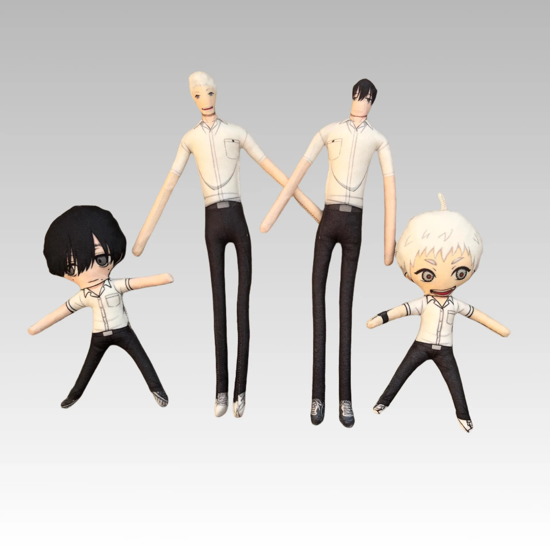 Anime The Summer Hikaru Died Hikaru Yoshiki Tsujinak Cosplay Keychain Plush Stuffed Cotton Doll Bag Pendant Keyring Accessories