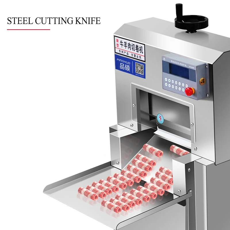 Коммерческий строгальный станок для замораживания мяса говядины из нержавеющей стали, слайсер для рулетов баранины, двойной строгальный станок для мяса ягненка с ЧПУ