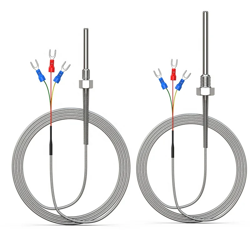 G1/4 M6 M8 Threaded PT100 Thermocouple 4-20mA Temperature Sensor Transmitter IP65