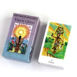 Vision Quest Tarot 10.3*6cm 78 Pcs Cards Contain Tribal Shamanism and The Spirit of The Ancient Medicine Wheel