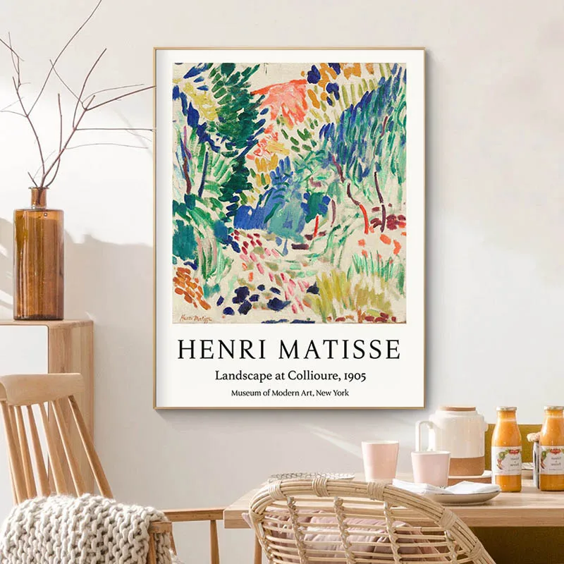 Henri Matisse Series Artworks Retro Abstract Poster Canvas Painting Wall Art Print Picture Living Room Modern Home Decor Cuadros