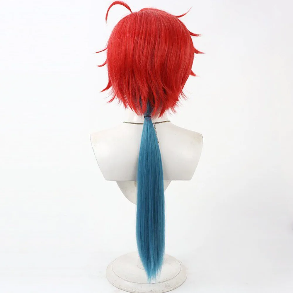 Super Dimension Kaguya Teimei Cosplay Wig Red Gradient Synthetic Hair