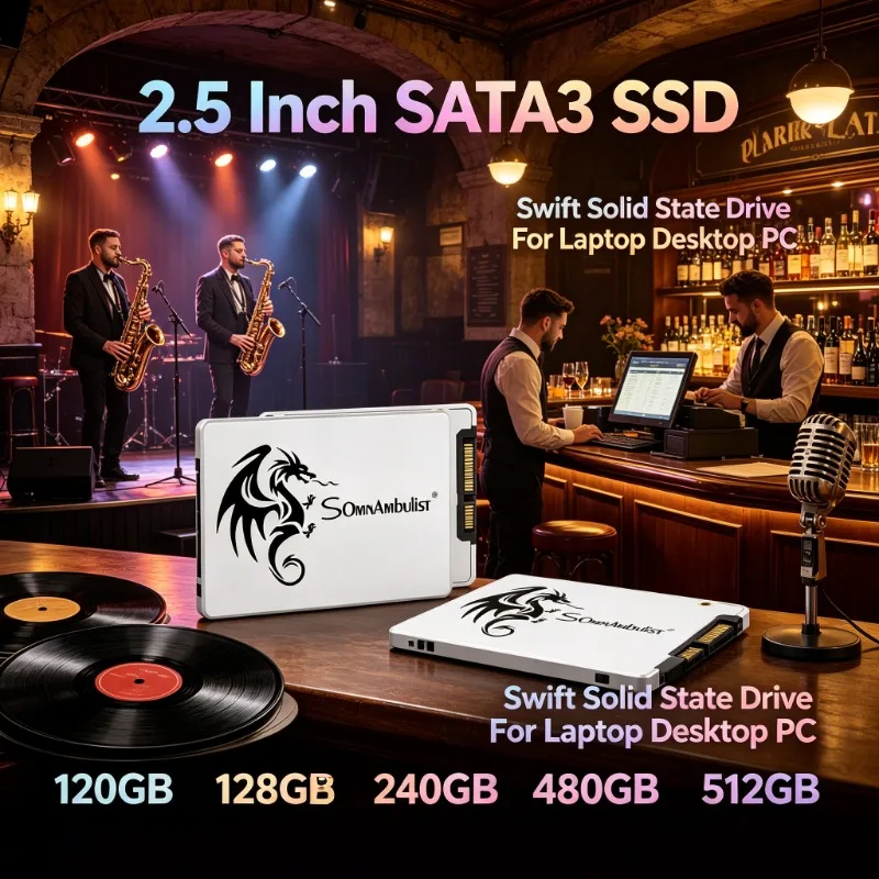 2026 Hot Sale 2.5" SATA3 Multi-Size SSD Exquisite SomnAmbulist Swift Fast Computer Internal Drive