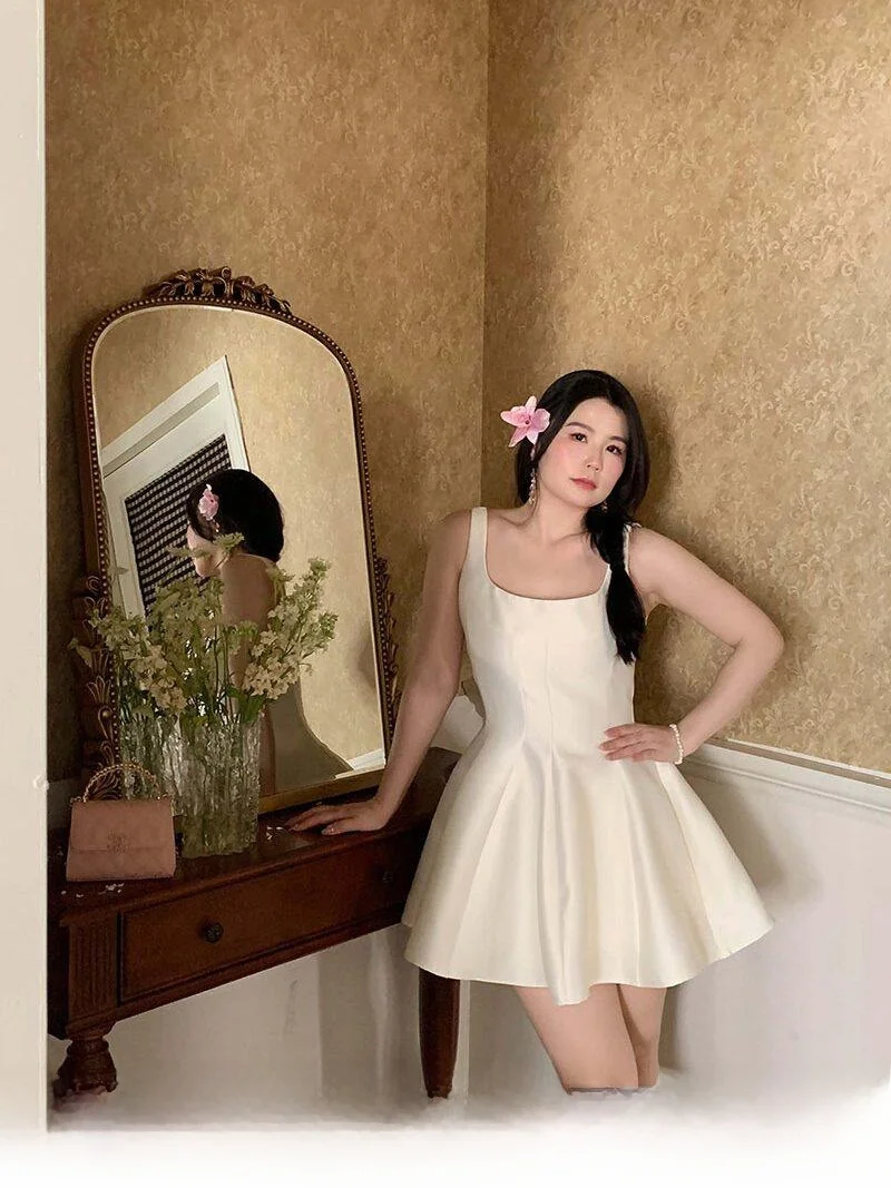 

Новая весенняя юбка-трапеция больших размеров с высокой талией, повседневная, для работы, с застежкой-молнией, для фигуры типа «груша»