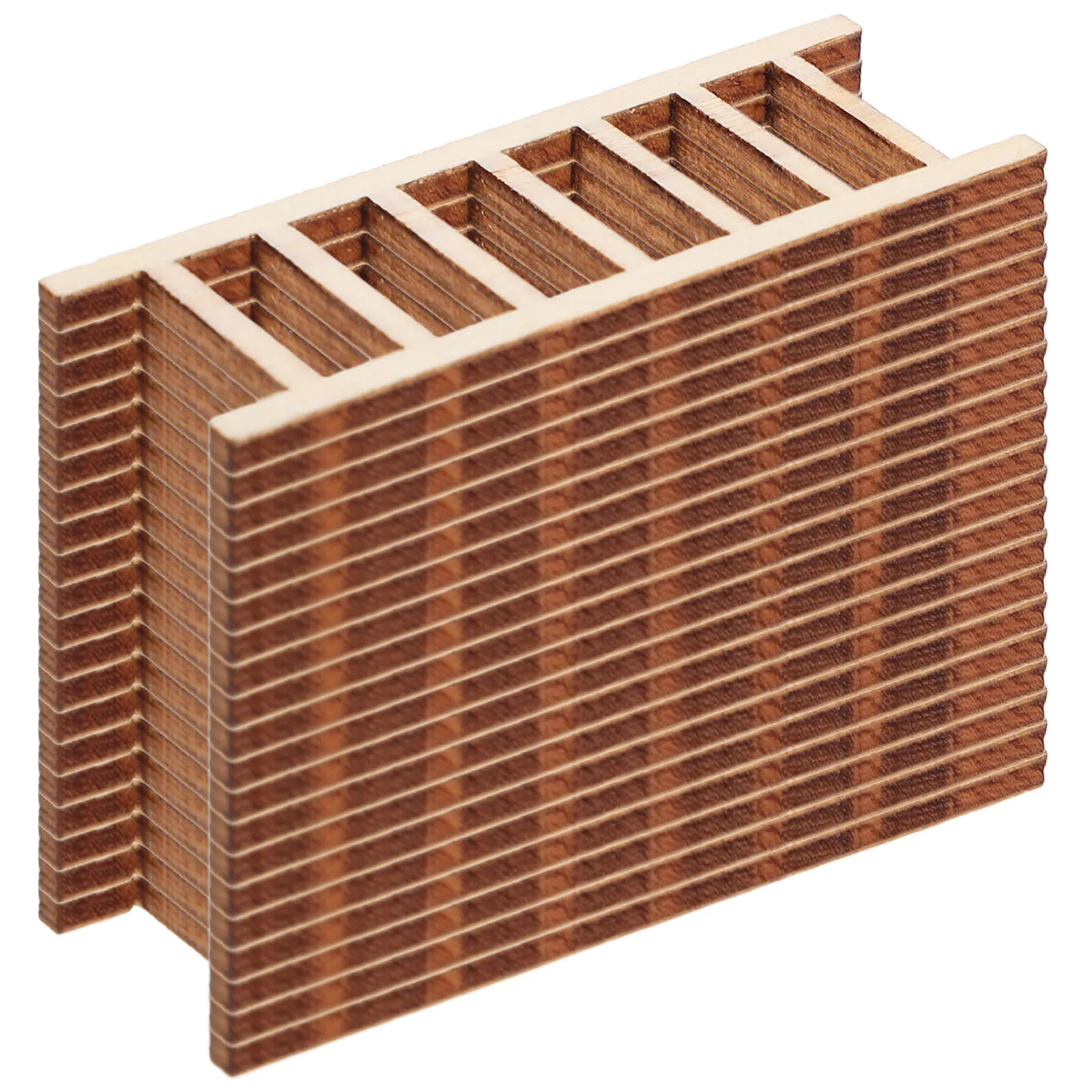 

20Pcs Wooden Staircase Decor Miniature Rustic Ladder for Fairy Garden Sand Landscape DIY Display Indoor Ornament Small Step