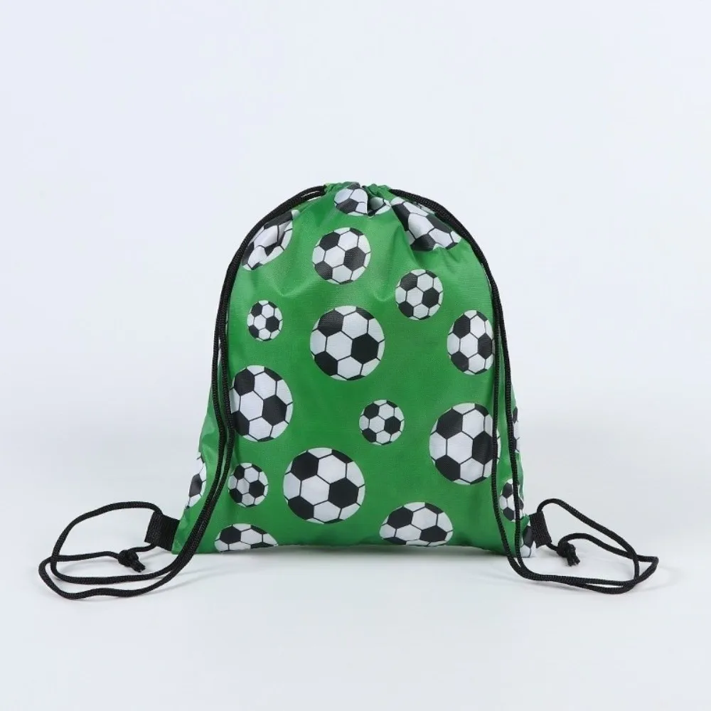 3pcs/set Polyester Material Football Sports Bag Digital Full-Print Backpack Storage Bag Sports Event Bag Drawstring Closure
