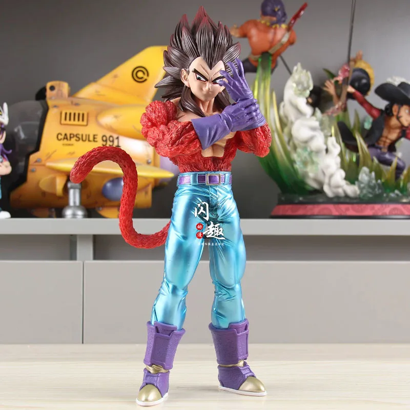 

30cm Dragon Ball Z Vegeta Figurine CK SSJ4 Vegeta Figuras Manga Super Saiyan Action Figure Toys Anime GK Statue Model Ornament