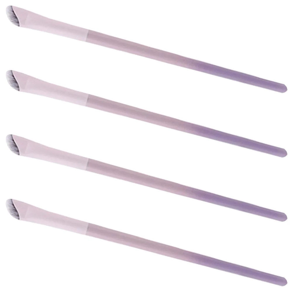 Set di pennelli per trucco occhi da 4 pezzi Pennello per eyeliner di precisione angolato Punta ultra fine per il controllo dettagli delle eyeliner da viaggio leggero