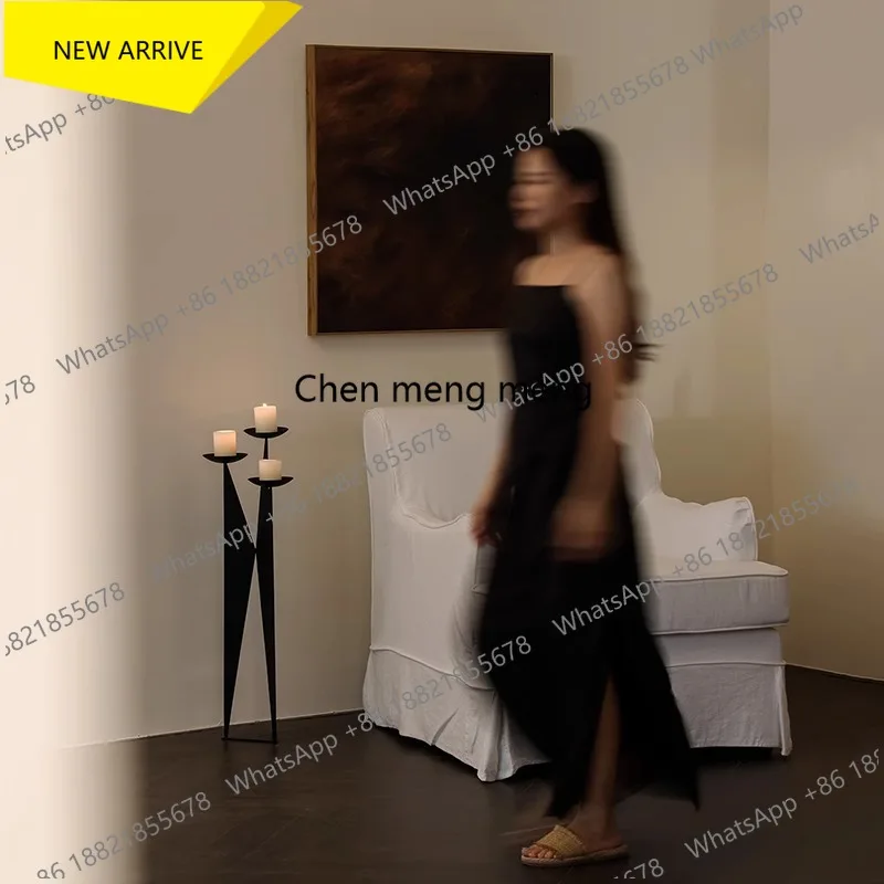 Świecznik z kutego żelaza od podłogi do sufitu, ozdoba, nowy chiński styl, dekoracja do domu, pensjonatu, sklepu odzieżowego