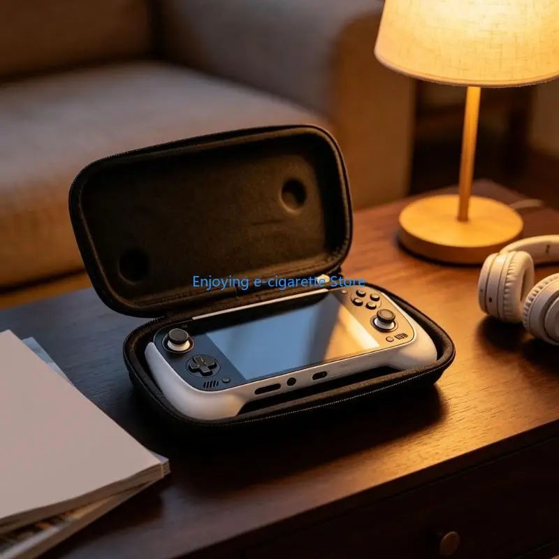 Handheld Game Console Daily Carry Holder with Hard Shell Exterior, Travel Case Format and 26 X 12 X 5 Size Reference for Routine