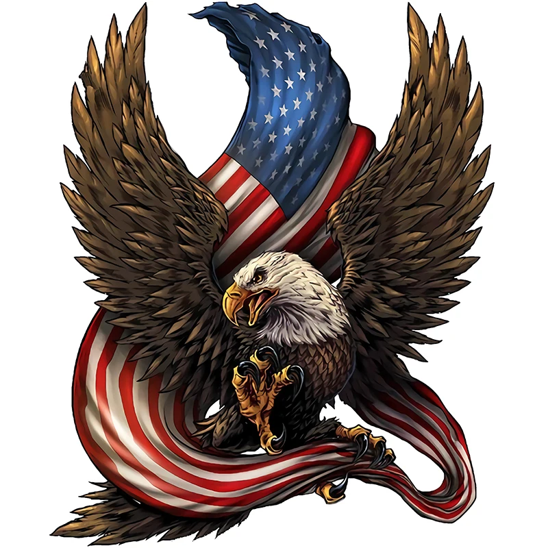 Rule My Life American Bald Eagle Car Sticker Decals Anime Animal Cute Car Accessories Decorations Pegatinas Para Coche