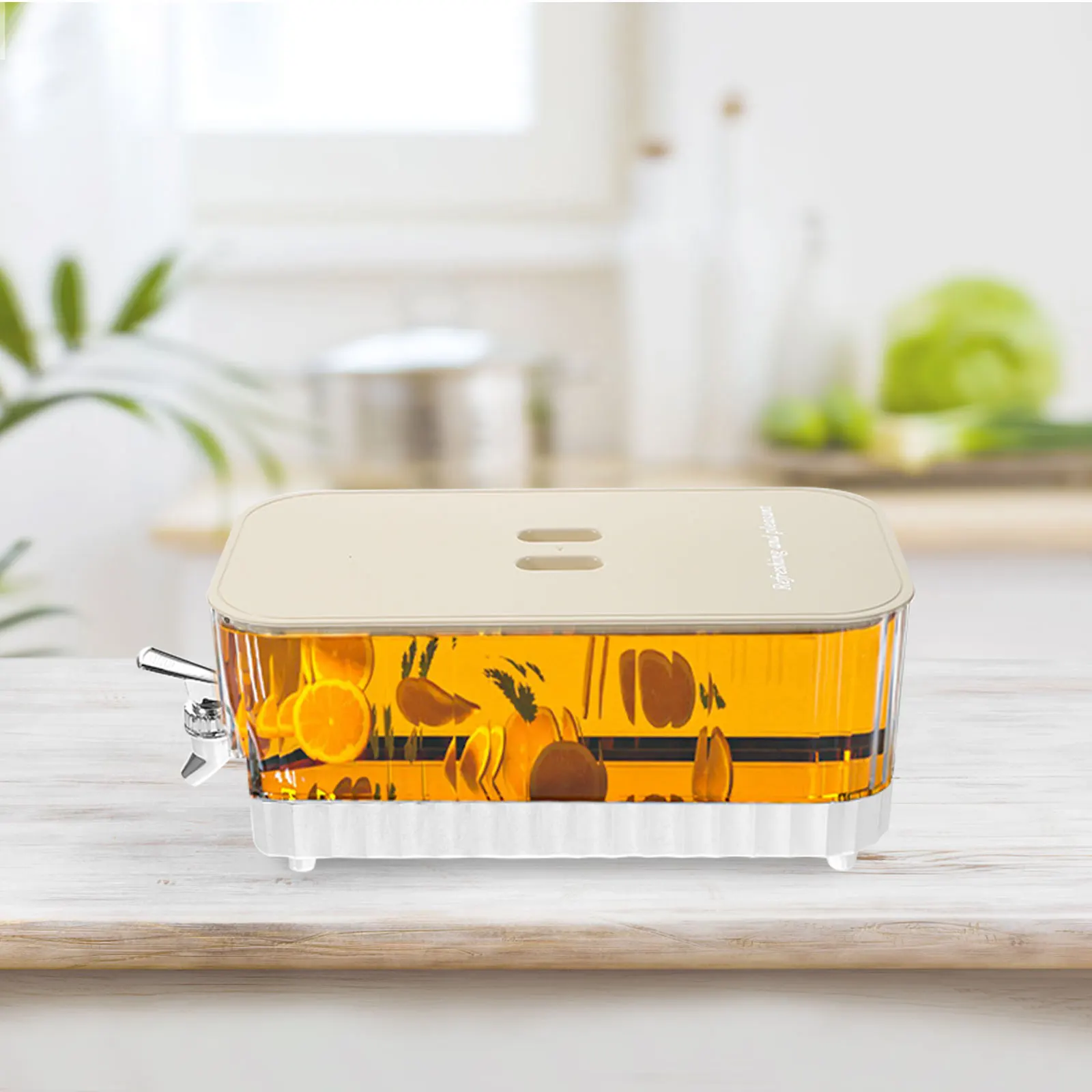 

Large Capacity Cold Brew Jug With Spigot Beverage Dispenser For Fridge Party Drink Container Water Dispenser Countertop Juice