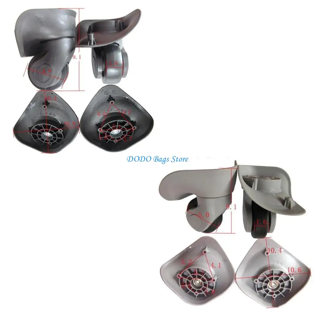 

1 пара сменных колес, аксессуары для ремонта багажной тележки, колеса чемодана