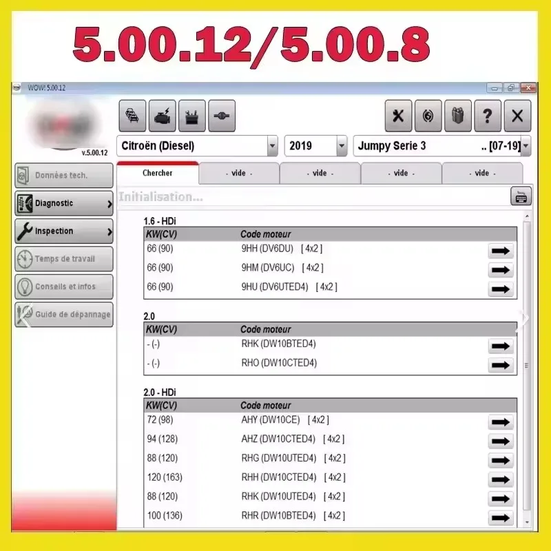 

2024 Hot Sale For For WOW V 5.00.8 R2 / V5.0012 Software Diagnostic Tool Multilanguage For DS--150E Multidiag Cars and Trucks