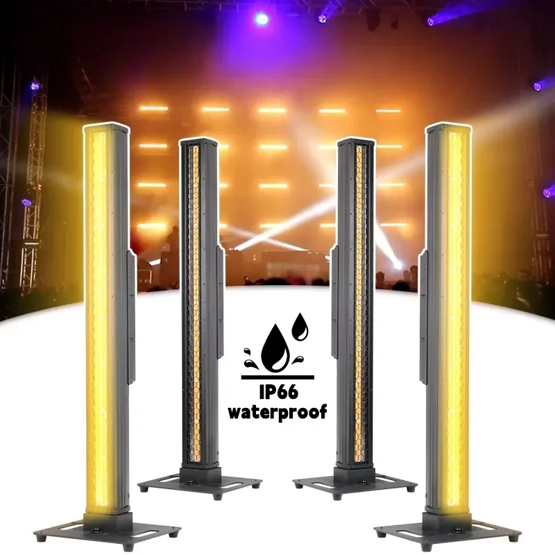 for 8 * 30W LED Strobe Light Strip IP66 Waterproof Pixel Warm White Amber Suitable for DJ Concert Stage Lights