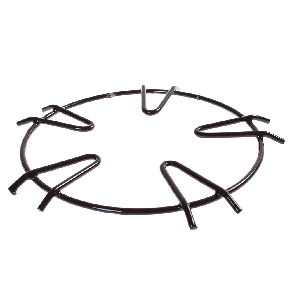Round Black Enamel Gas Stove Wok Support Cast Iron Range Pan Stand Universal Cooktop Rack for Kitchen Cookware Accessories