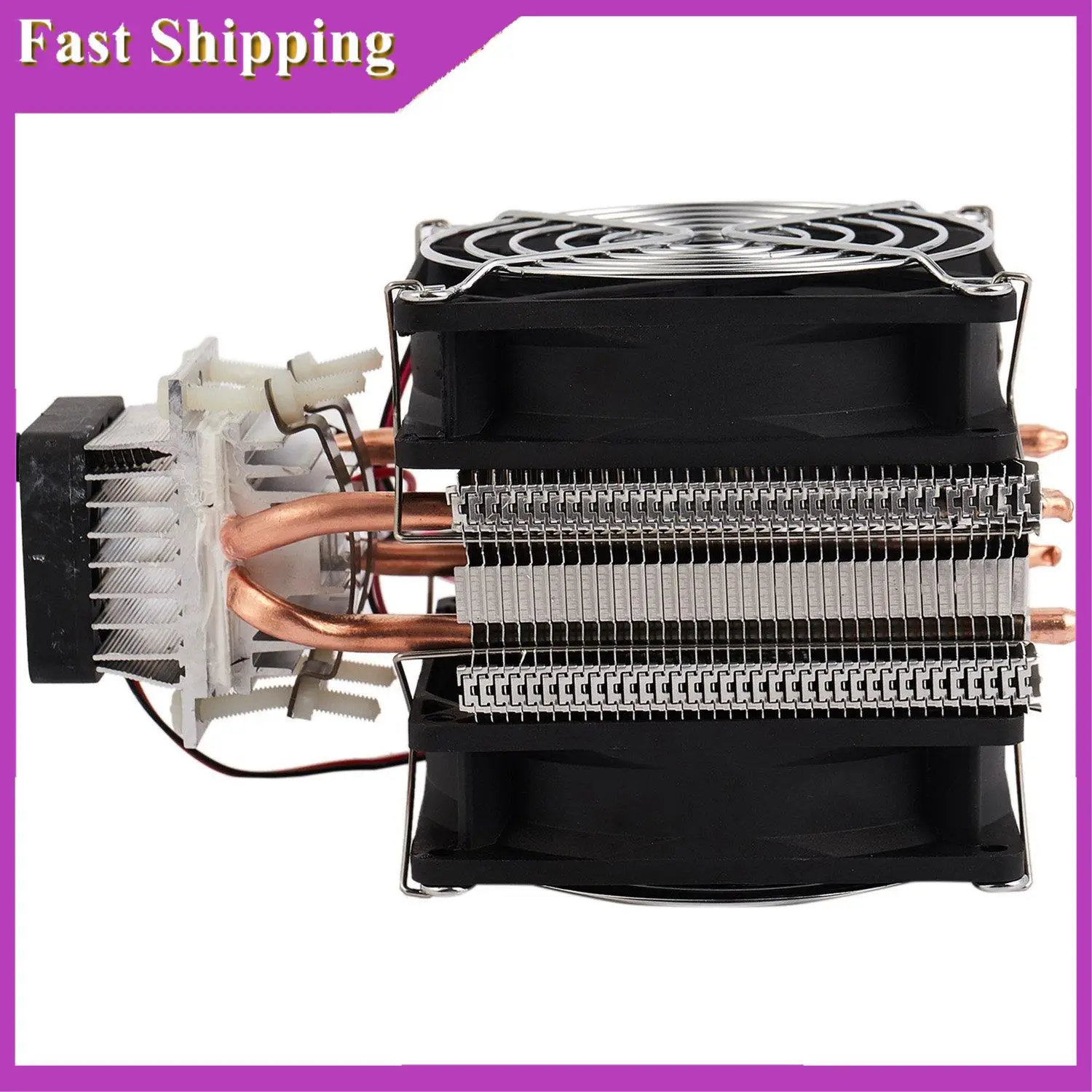 ABRI-12V 6A Thermoelectric Peltier Semiconductor Cooler Refrigeration Cooling System Kit Cooler Fan For Air Cooling