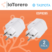IoTorero 2 PACK Tasmota  MQTT ESP8285 EU Plug Consumption Monitoring 16A Works With Home Assistant