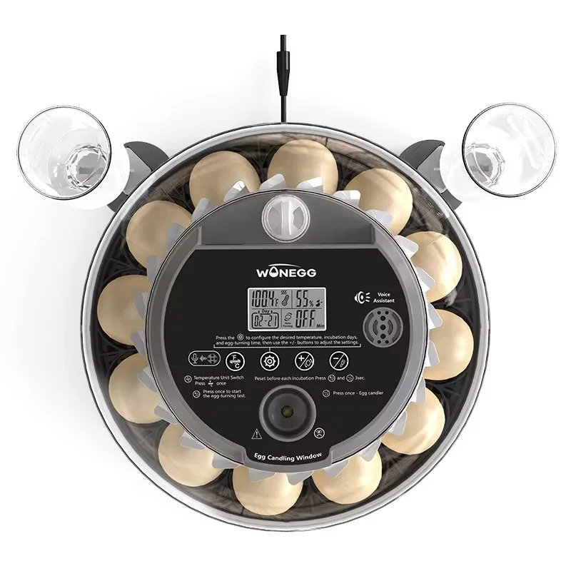 T12 Automatic AI Voice Egg Turner Auto‑Rotating Device For Chicken Duck Bird Eggs Incubator Hatching Accessory Equipment