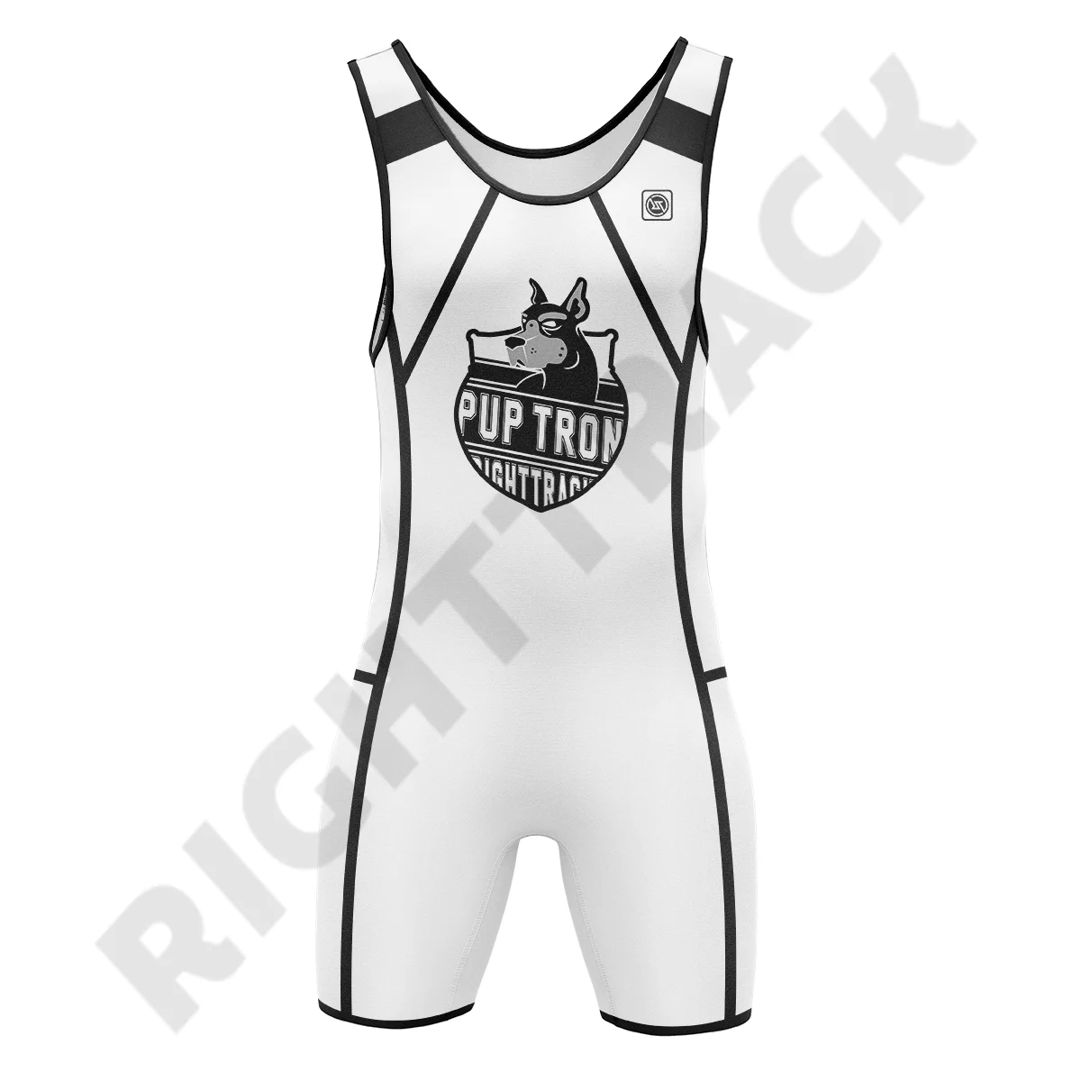 Sexy Men‘s Pup Tron Zipper Singlet RightTrack One-Piece Wrestling Powerlifting Sleeveless Gym Sport Fitness Clothing