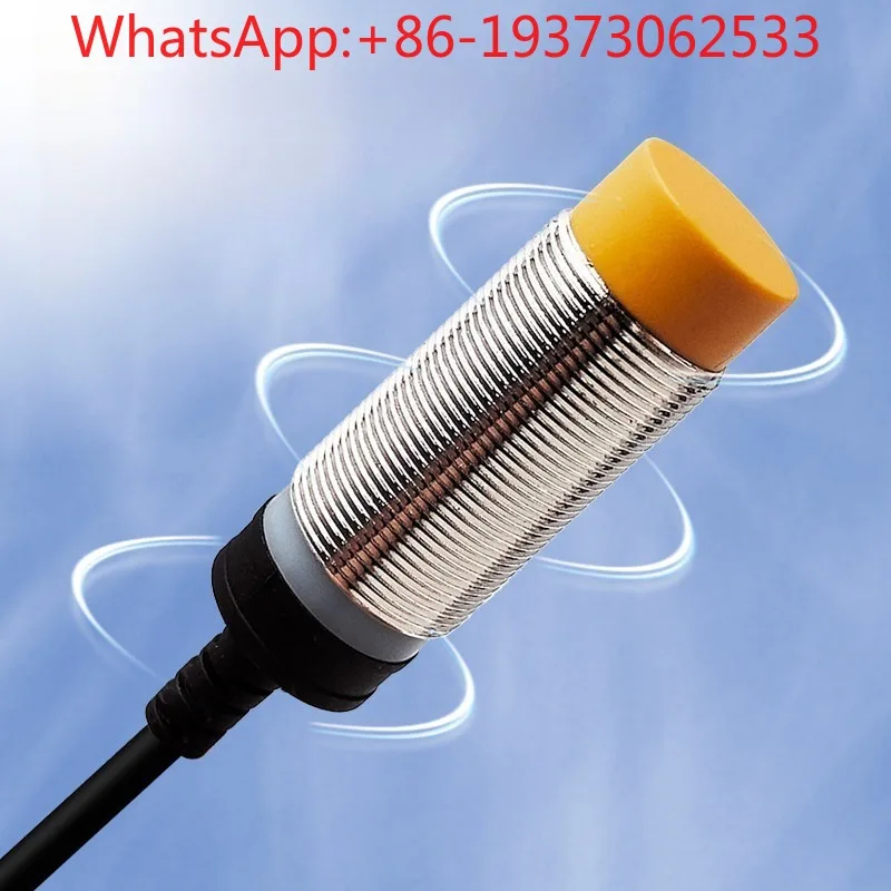 Long-distance Proximity Switch M18 Metal Induction Switch Sensor, Cylindrical Induction Limit Detector, 24V