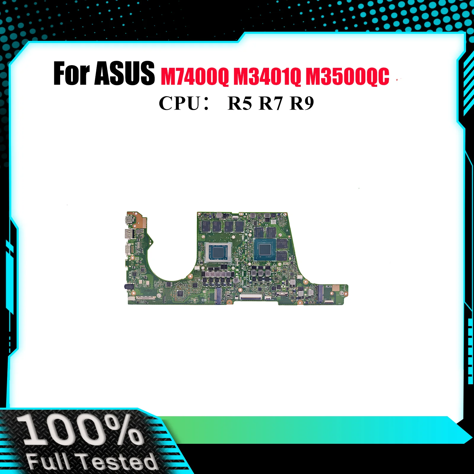 

M3500QC Материнская плата для ноутбука ASUS VivoBook D3500Q M7600Q M3400QE M3500Q M3401Q M7400Q M3400QC M3400Q Материнская плата с процессором R5 R7 R9