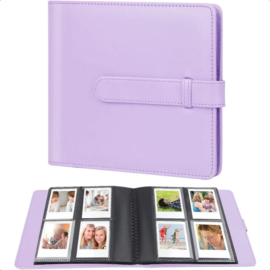 

256 Photos Album for Polaroid Go Everything Box Camera and Instant FilmPolaroid Go Photo Album Book purple