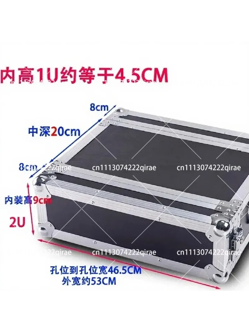Shockproof Flight Case Aluminum Alloy Rack Mount Storage for Audio Mixer Device Microphone
