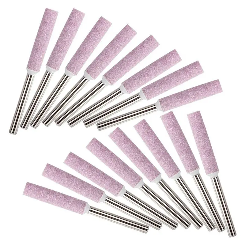 BHBD-80Pcs Chainsaw Sharpener Grinding Stones 4.8Mm Sharpening Tool Stones Burr Chain Saw Grindstone File Replacement Tools