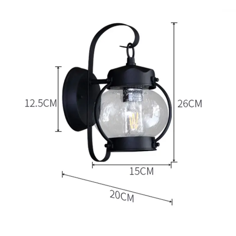 American Retro Wall Lamp Nostalgic Outdoor Waterproof Courtyard Landscape Lamp Outdoor Corridor Coffee Shop Balcony Lamp