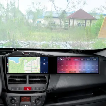 Dual 12.3 Inch Screen Car Radio For Fiat DOBLO 2010-2015 GPS Navigation Android 13 CarPlay Multimedia Player Stereo Head Unit